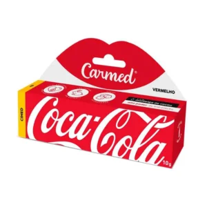 Hidratante Labial Carmed Coca Cola vermelho 10g