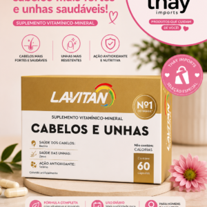 Lavitan cabelos e unhas 60 comprimidos