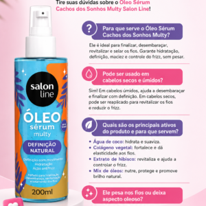 Óleo serum salon line 200ml