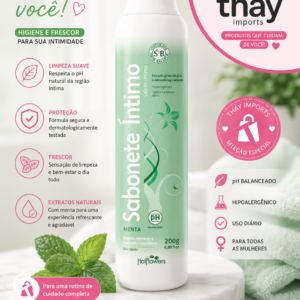 Sabonete íntimo hot flower menta 200ml