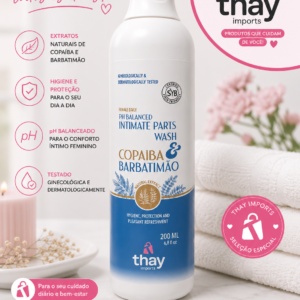 Sabonete íntimo hot flower copaíba e barbatimão 200ml