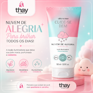 Hidratante iluminador nuvem de alegria 150 ml