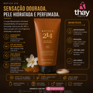 Hidratante Sevilha dourada 200 ml