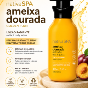 Hidratante nativa spa Ameixa dourada 400ml