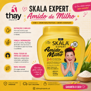 Creme skala 1 kg amido de milho 2 em 1