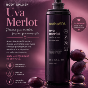 Body Splash uva Merlot nativa spa 200 ml
