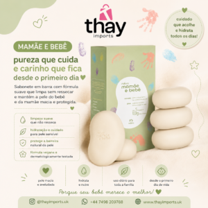 Caixa de sabonete com 5 mamãe bebê