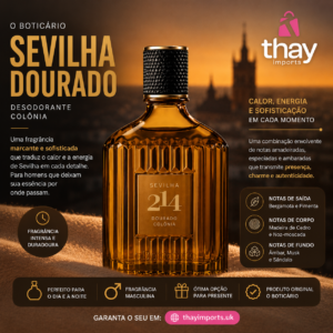 214 Sevilha Dourado masculino 90 ml