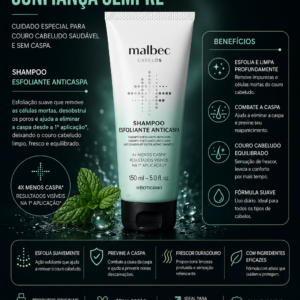 Shampoo esfoleante Malbec 150 ml