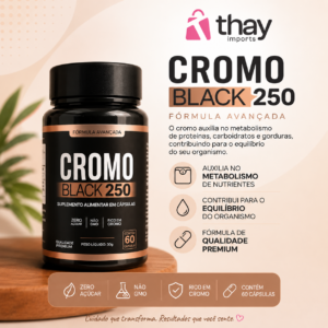 Cromo black 250   60 cápsula