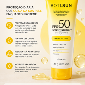 Protetor solar corporal FPS 50 O Boticario 200 ml