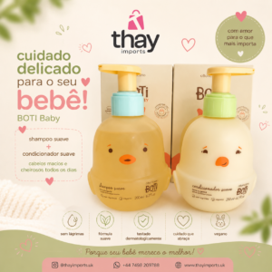 Shampoo e condicionador Boti baby o boticário