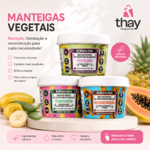 Cronograma Capilar Lola Cosmetics Bemdita Ghee 3 Itens