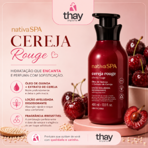 Hidratante Nativa spa cereja rouge 400ml