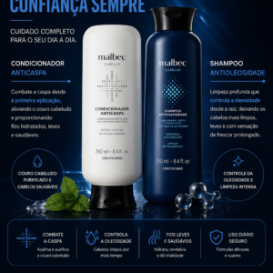 Shampoo e condicionador Malbec