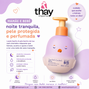 Loção Corporal Banho e Pós-Banho Boti Baby Lua 200ml