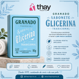 Sabonete em barra glicerinado granado 90 g