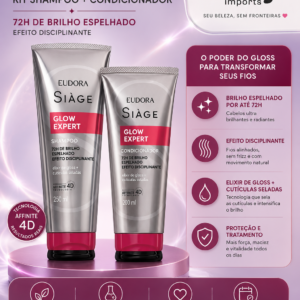 Shampoo e condicionador Glow expert Siage