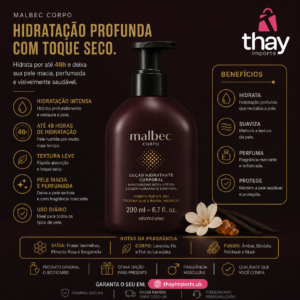 Hidratante Malbec tradicional 200 ml