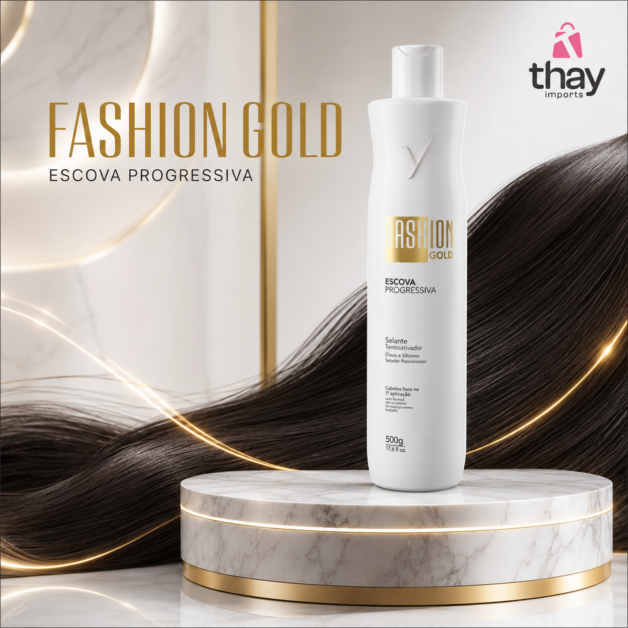 Fashion Gold escova Escova Progressiva 500g