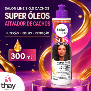 Ativador de Cachos Salon Line S.O.S Cachos Super Óleos 300 ml