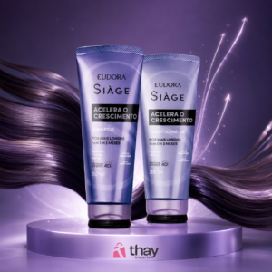 Shampoo e condicionador siage acelera crescimento