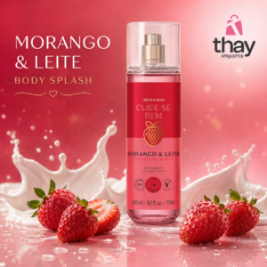 Body Splash Morango & Leite 200ml