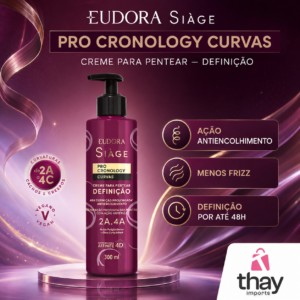 Creme para Pentear Eudora Siàge Pro Cronology Curvas 300 ml
