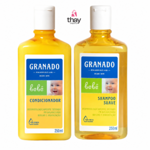 Shampoo e condicionador granado para bebê