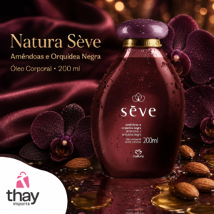 Óleo corporal seve 200ml amêndoas e orquídea negra