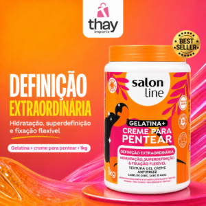 Gelatina + Creme para Pentear Salon Line de 1kg