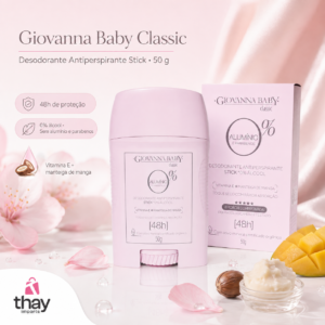 Desodorante bastão Classic Giovanna baby 0% alumínio
