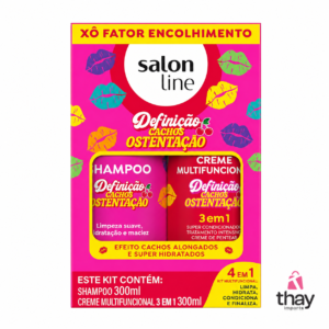 Shampoo e condicionador definição e ostentação dos cachos
