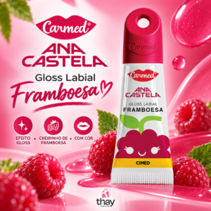 Carmed Ana Castela Gloss Labial Framboesa