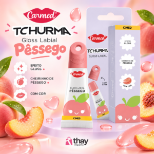 Carmed Tchurma Gloss Labial Pêssego