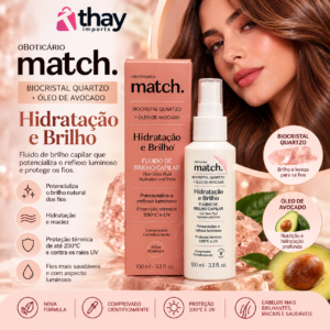 Protetor térmico Spray de brilho match