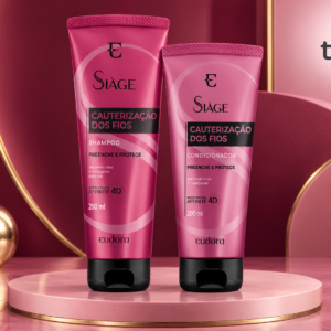 Shampoo condicionador siage cauterização dos fios