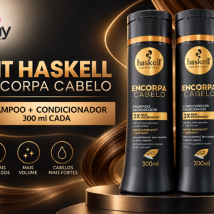 Kit shampoo condicionador 300ml encorpa Haskell