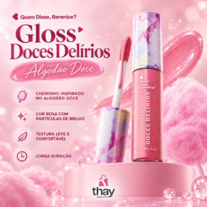 Gloss Doces Delírios Algodão Doce