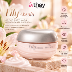 Hidratante acetinado 250 g lily absolu