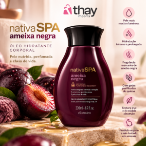 Óleo ameixa negra 200 ml nativa spa