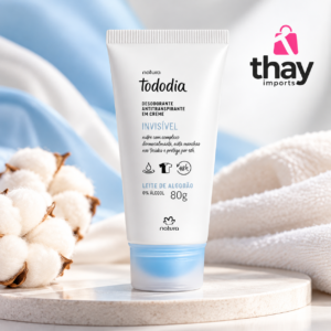 Desodorante em creme leite de algodão 80 g natura todo dia