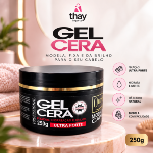 Cera gel modeladora capilar 250 g