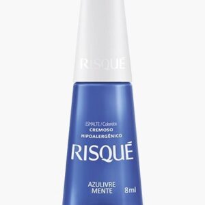 Esmalte azul livremente risquei